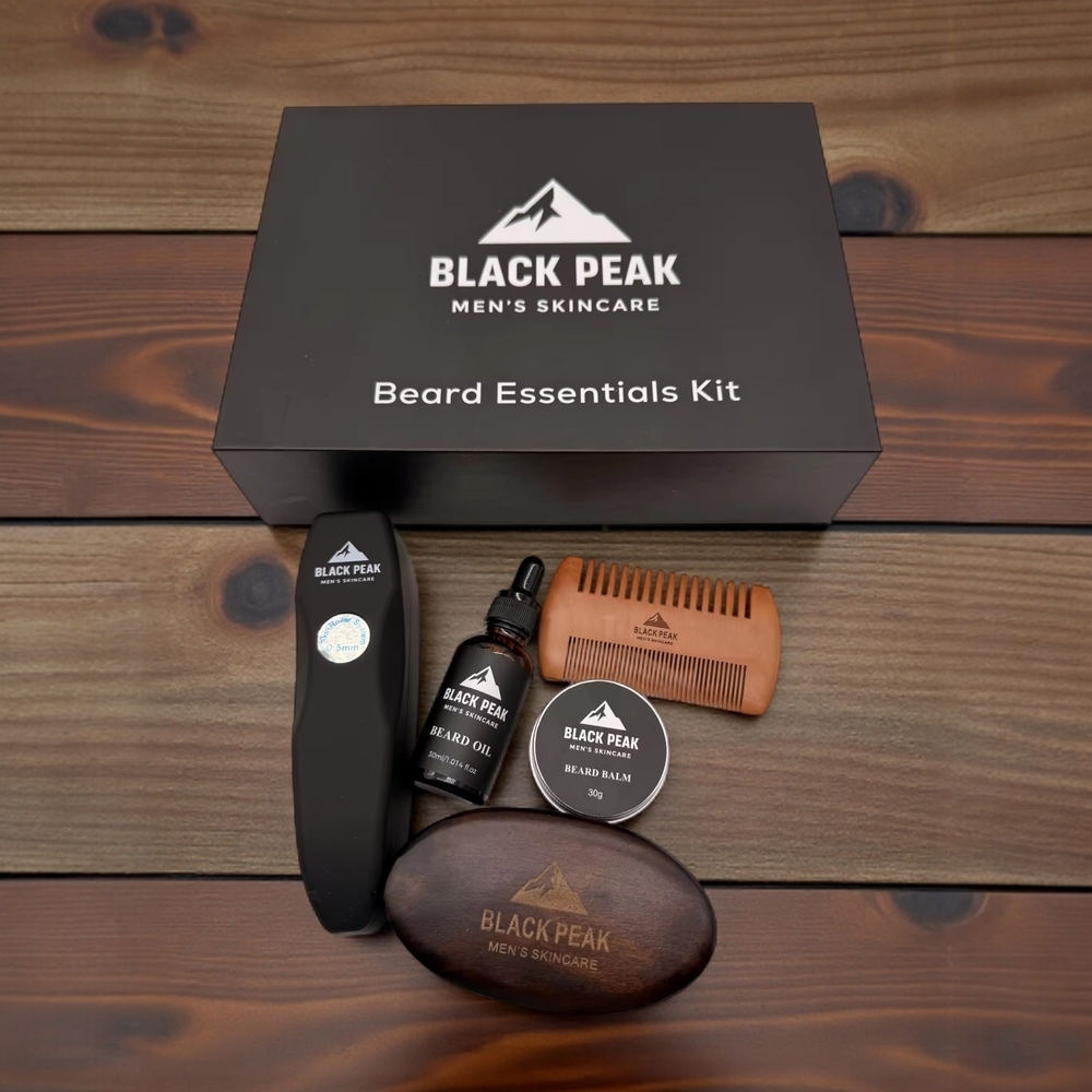 Beard Essentials Kit - Black and Brown